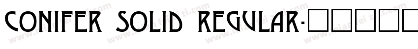 Conifer Solid Regular字体转换